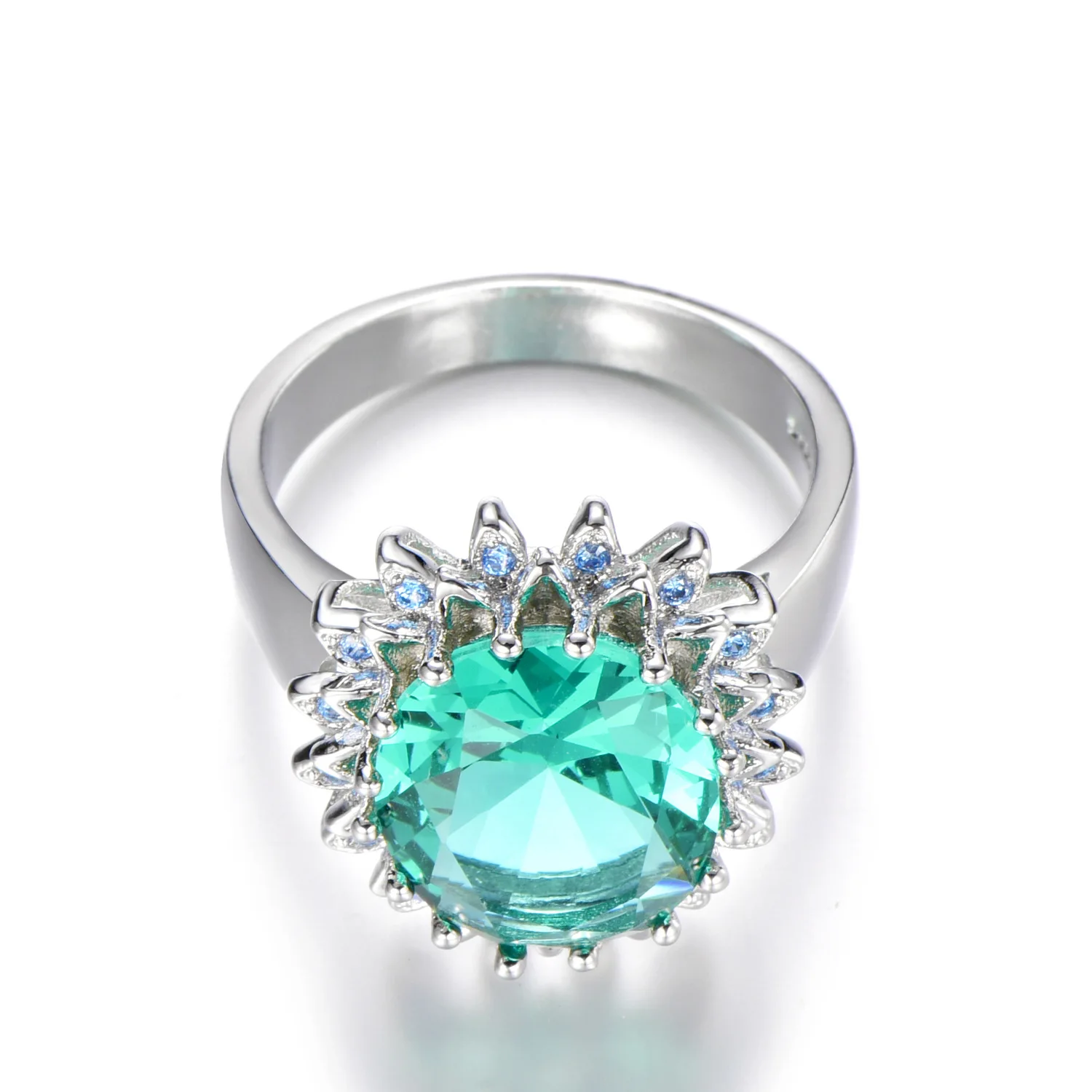 Лидирующий бренд кольцо из циркония цельное стерлингового серебра 925 пробы