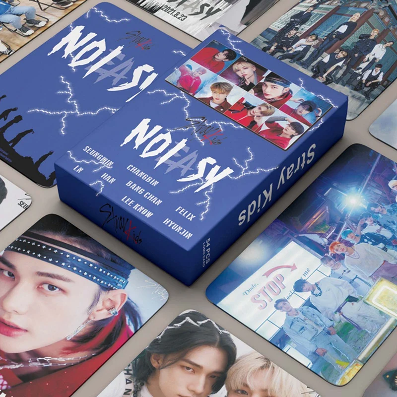 Kpop STRAY KIDS-tarjetas fotográficas impresas en HD, tarjetas LOMO para colección de Fans, accesorios de regalo, nuevo álbum, 54CS/Set