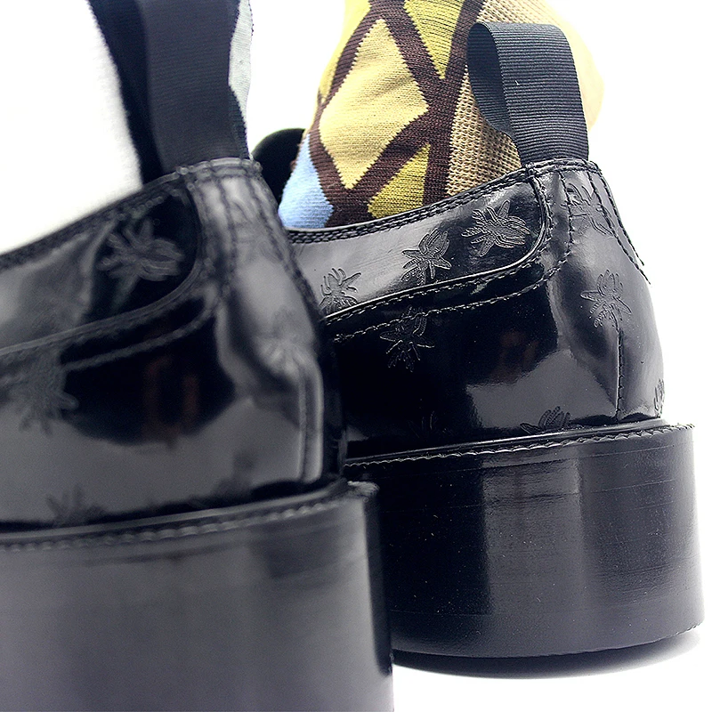 Новинка 2020 года итальянские кожаные туфли с резным узором мужские роскошные