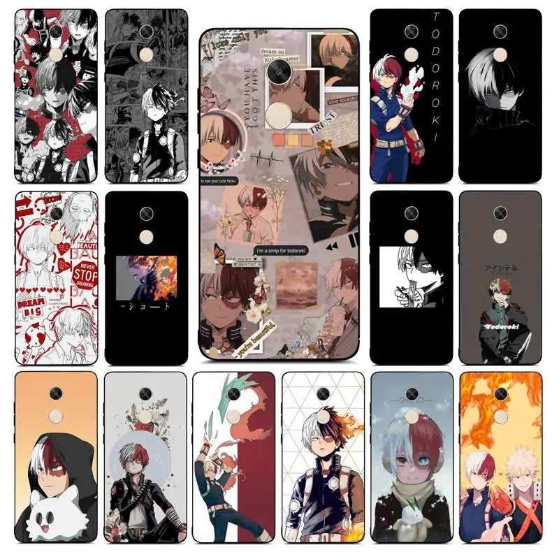 

MaiYaCa Shoto Todoroki My Hero Phone Case for Redmi Note 8 7 9 4 6 pro max T X 5A 3 10 lite pro