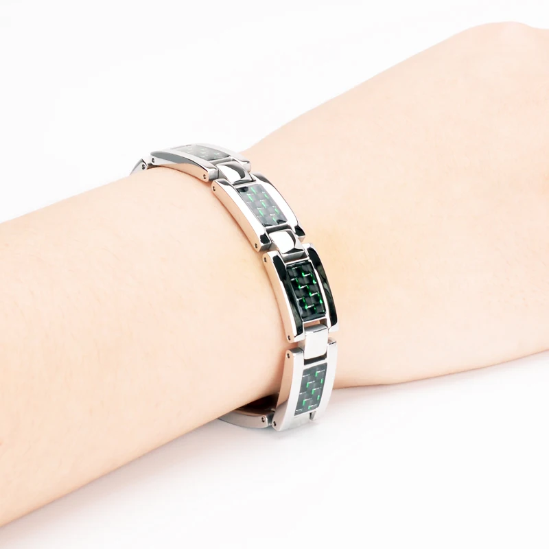 Браслет из нержавеющей стали с магнитной застежкой для измерения артериального