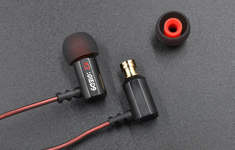 KZ ED9 гарнитура для мобильного телефона с тяжелыми басами, HIFI металлические наушники из цинкового сплава EDR1/ED2/ZS3