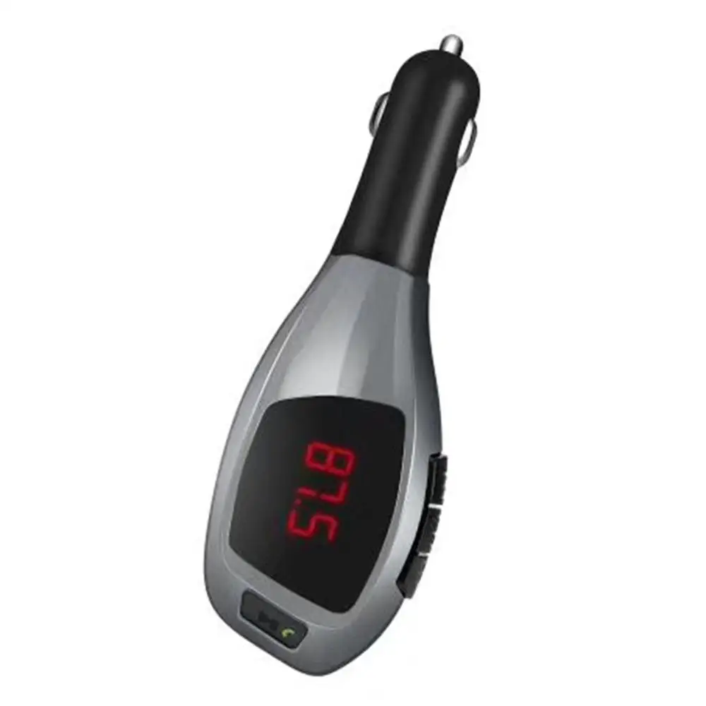 silver X5 автомобильный прикуриватель вызов fm-радио передатчик MP3 музыкальный плеер - Название цвета: silver