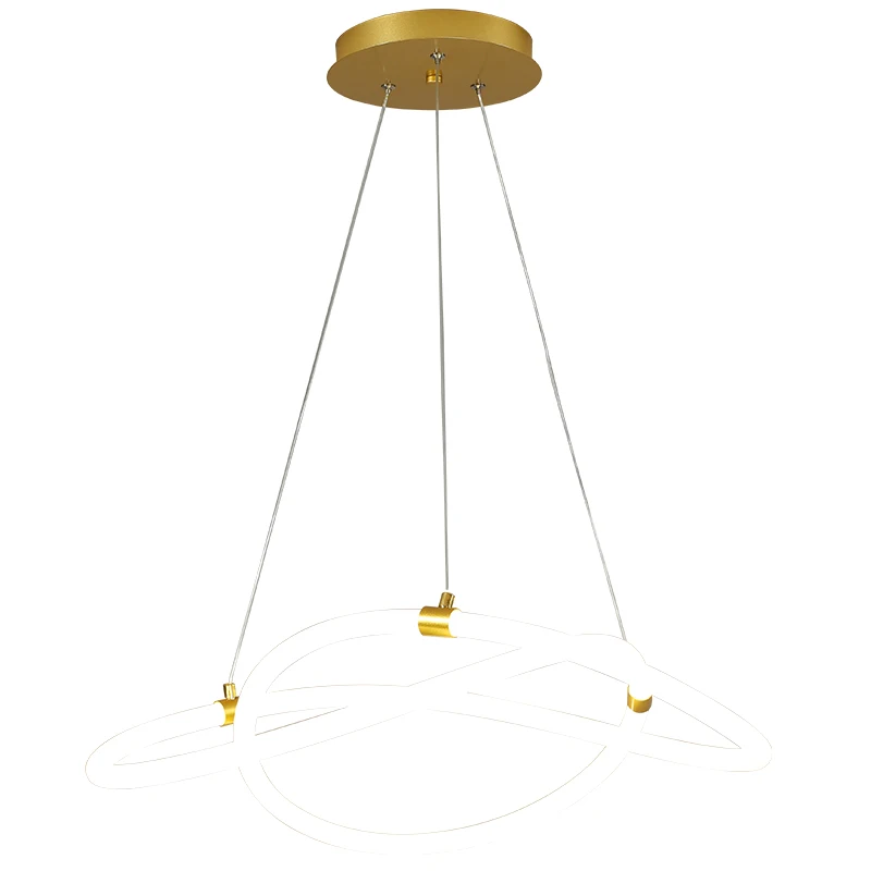 

Modern led pendant lights for dining Living room lighting fixtures 360 degree Hanging cord Gold Black pendant lamp for home
