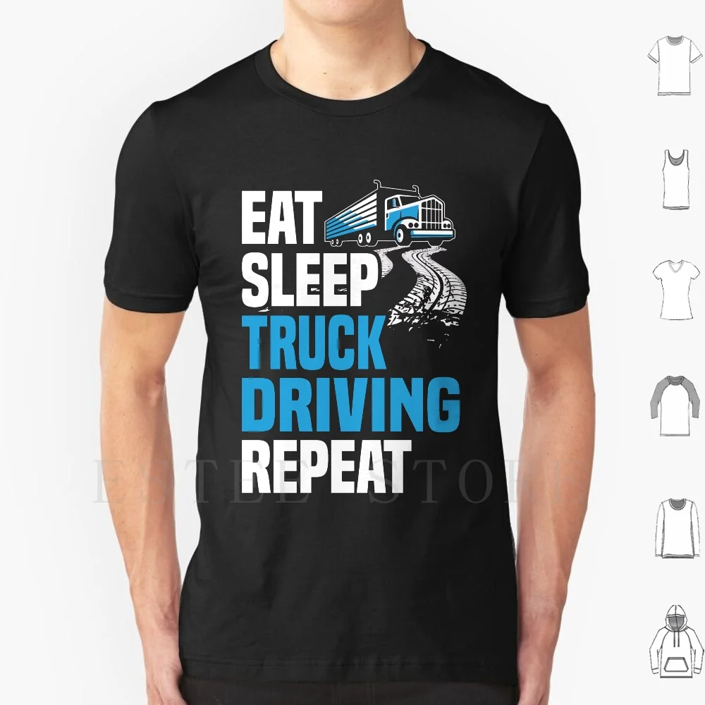

Футболка с надписью «Eat Sleep Truck Driving»