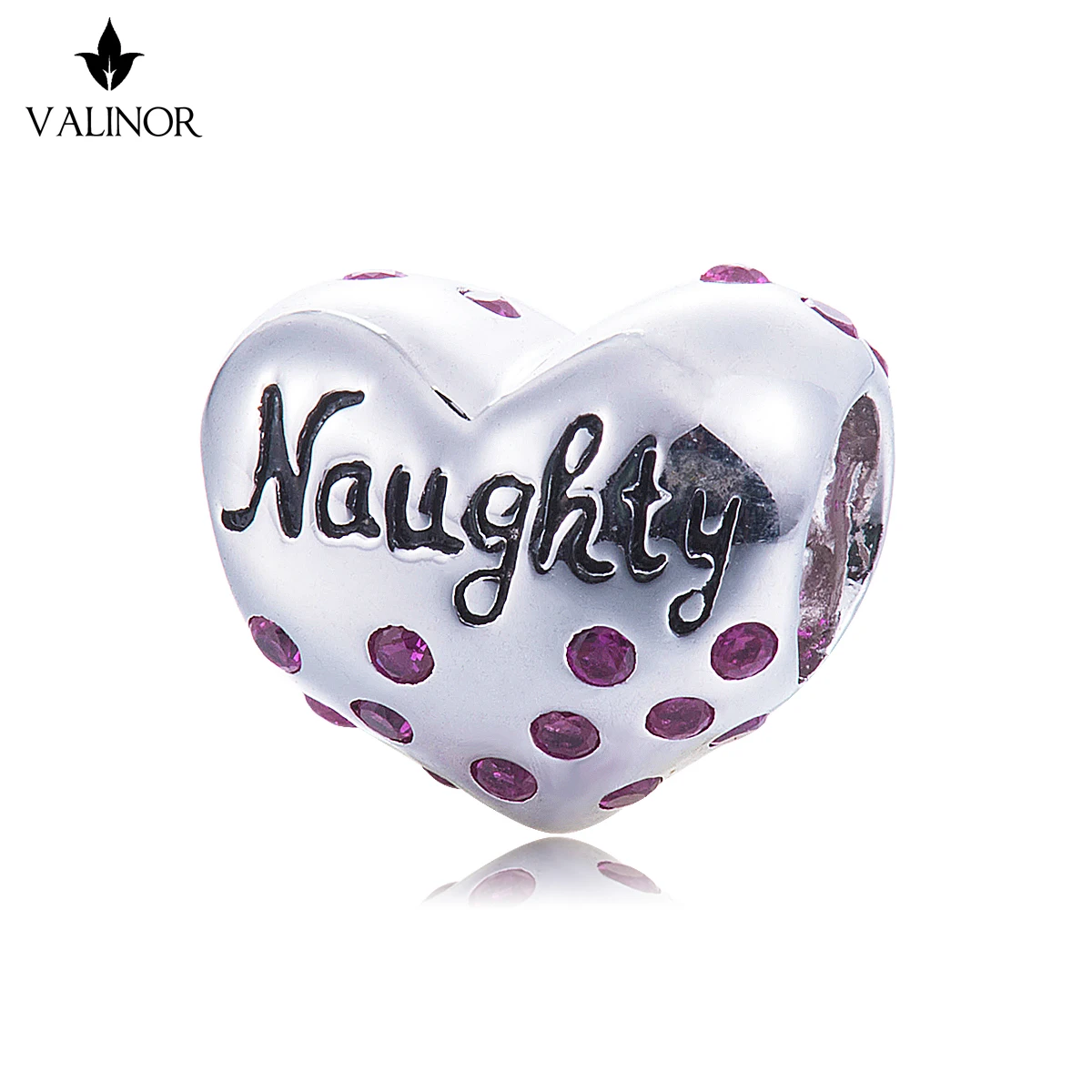 Video! nice and naughty heart 925 Sterling Silver beads charms fit Bracelets &amp Bangles Never change color DDBJ022 | Украшения и