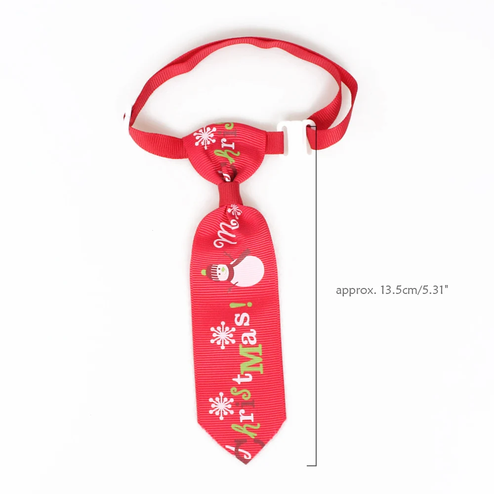 

50Pcs Christmas Halloween Dog Tie Snowman Pattern Ribbon Ties For Dogs bow 6033043 Pet Accessories Wholesale