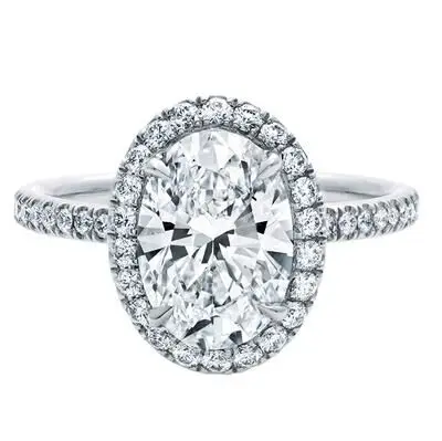 

Овальное кольцо в стиле TR520 2 карата, прекрасное женское кольцо для помолвки