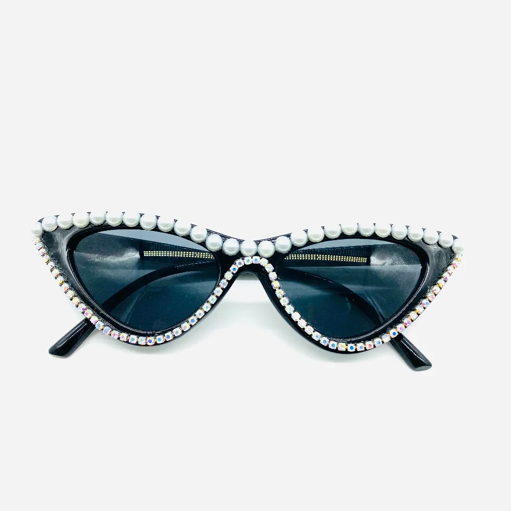 ZAOLIHU женские солнцезащитные очки кошачий глаз с бриллиантами великолепные