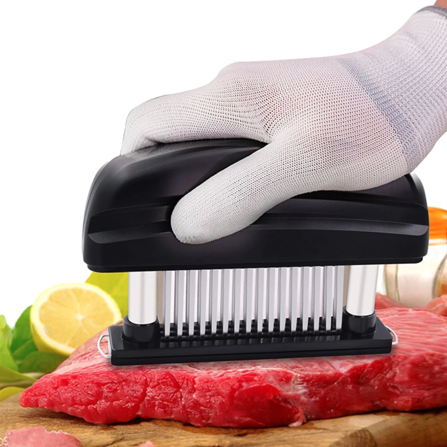 

48 Blades Needle Meat Tenderizer Stainless Steel Knife Meat Beaf Steak Mallet Meat Tenderizer Hammer Pounder Cooking Tools