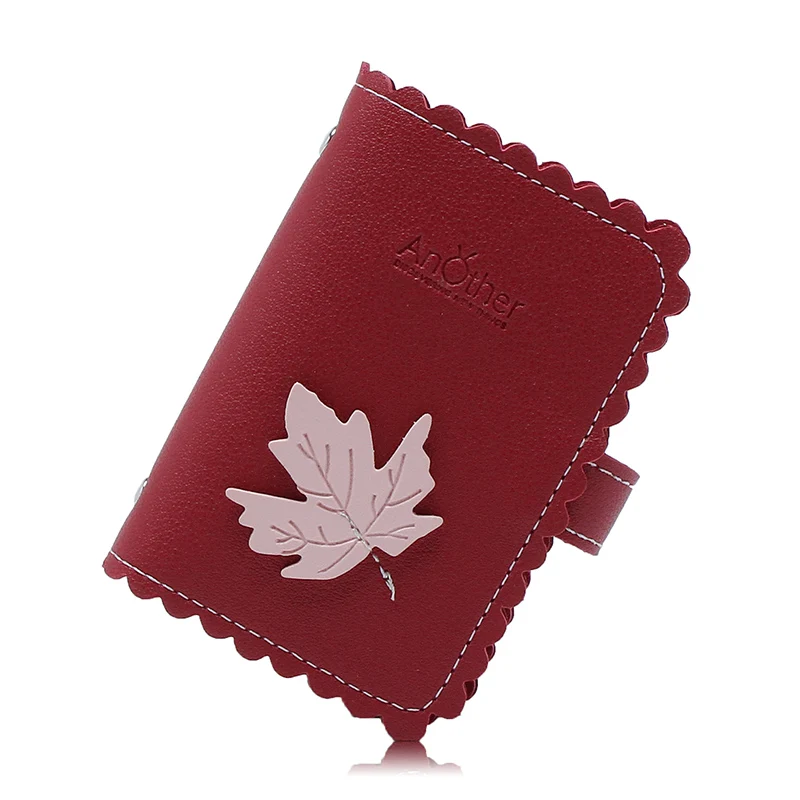 maple leaf red Приложение BLOG 24 бит Функция модные женские туфли ID держатель для карт чехол в деловом стиле, для паспорта крышка карты сумка сумочки известного бренда Carteira Feminina Mujer2018 - Цвет: maple leaf red