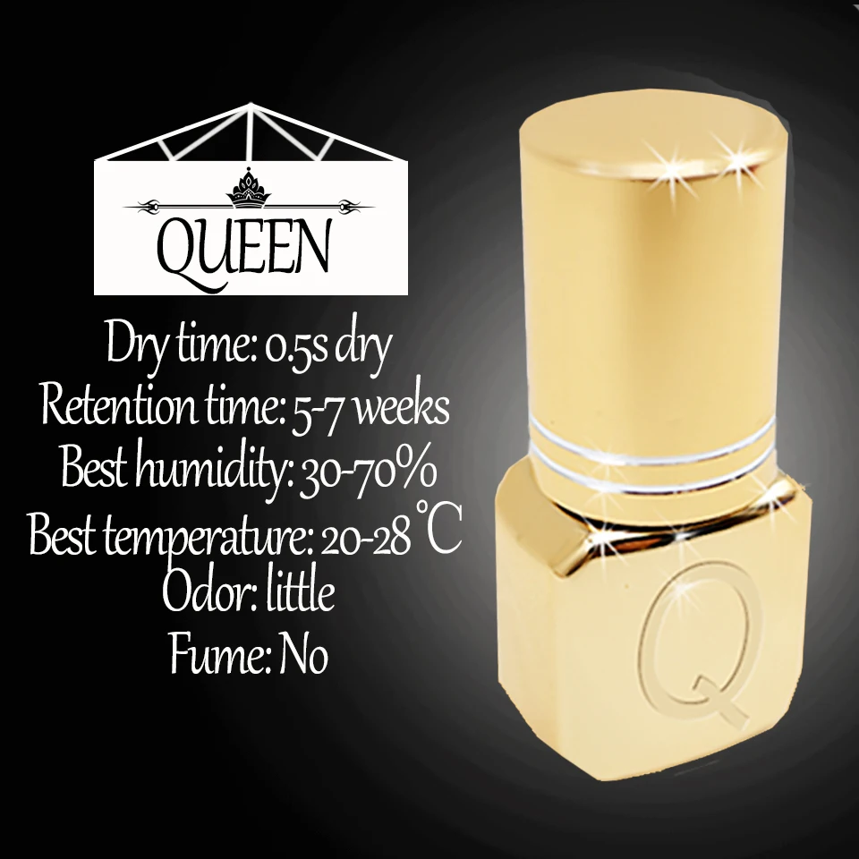 Glesum Gold Bottle Strong 0.5s сухой женский клей для макияжа 3 бутылки в комплекте латексный