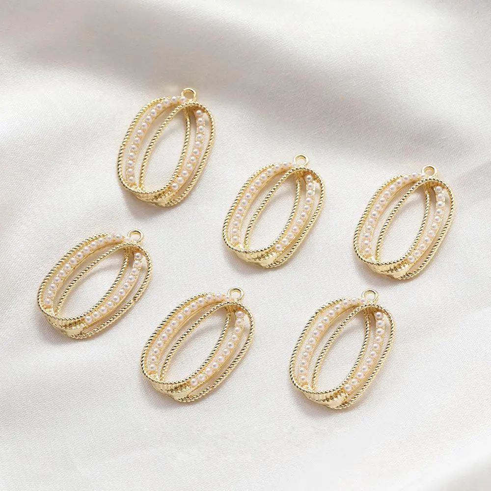 Овальные жемчужные подвески-шармы для изготовления ювелирных изделий