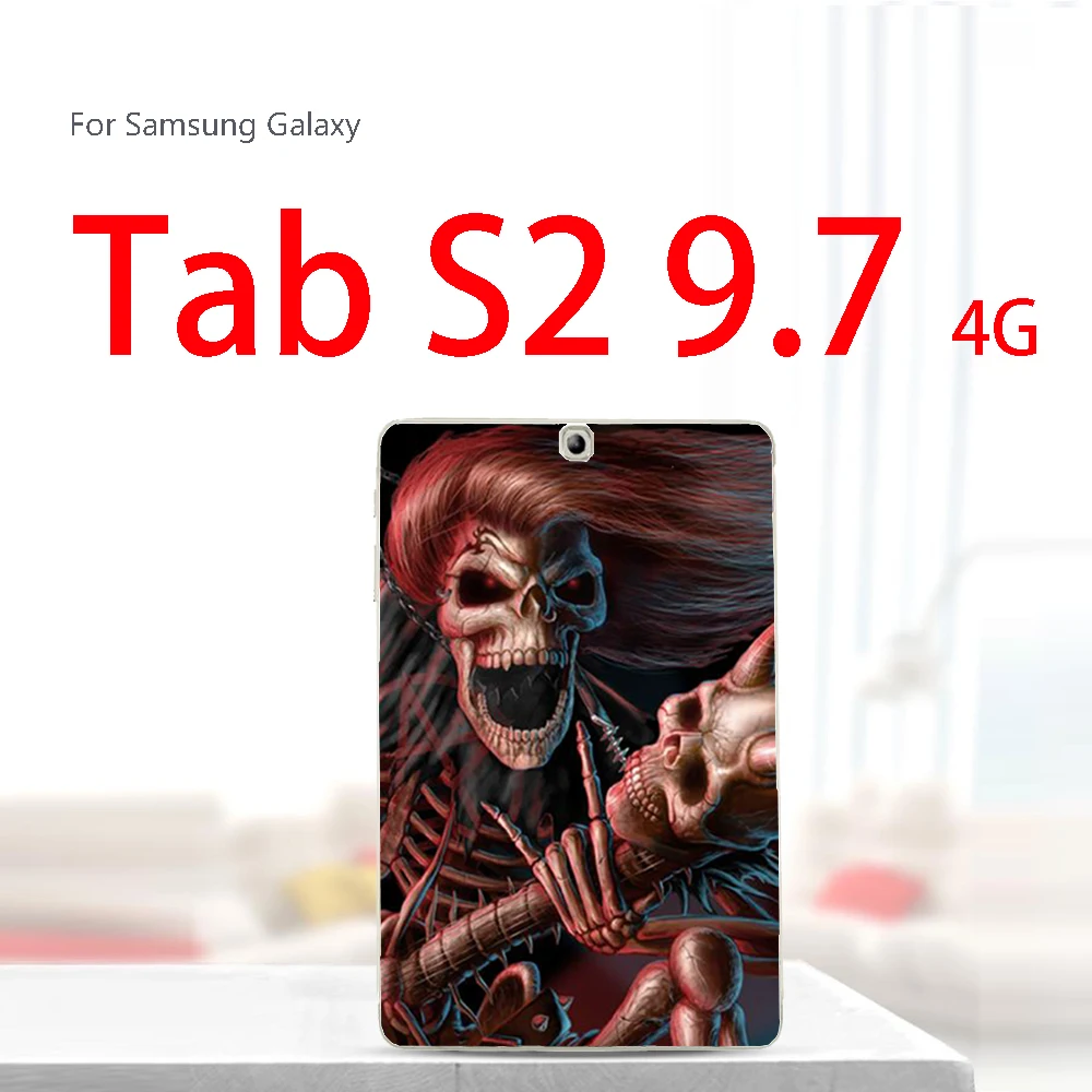 T815ku lou tou Краски Tablet крышка для samsung Galaxy Tab S2 9,7 4G SM-T815C T815 Tab 4 10,1 SM T530 T531 SM-T530 Tab A 8,0 T380 T385 чехол - Цвет: T815ku lou tou
