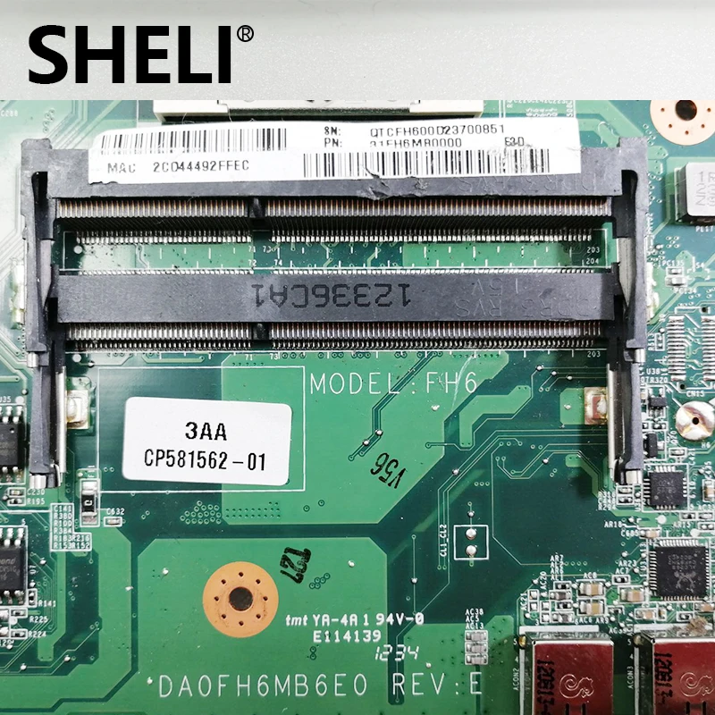 SHELI  Fujitsu Lifebook AH531 HM65,     DA0FH5MB6F0