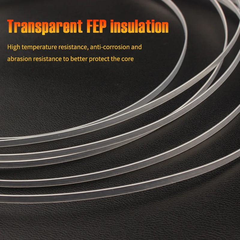 Hi-end 5N OCC посеребренный Hi-Fi аудио кабель для динамика провод FEP изолированный DIY