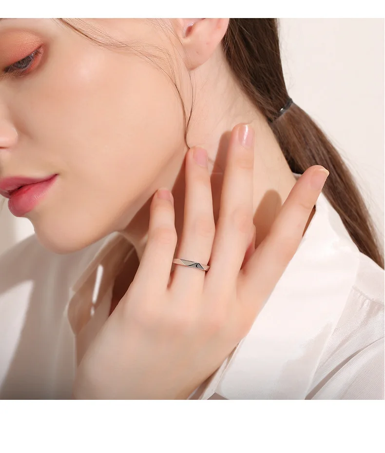 

New Fashion Sun Moon Rings for Men and Women Simple Lover Couple Ring Friendship Engagement Wedding Open Rings 2021 Jewelry
