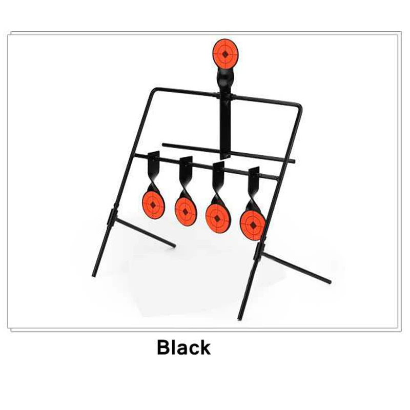

5 Targets Self Resetting Spinning Air Gun Rifle Shooting Metal Target Set For Practice Playing Trainning