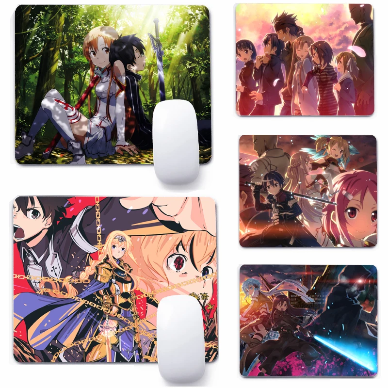 

Компьютерный коврик для мыши Sword Art Online, игровой коврик для клавиатуры, для офиса и дома