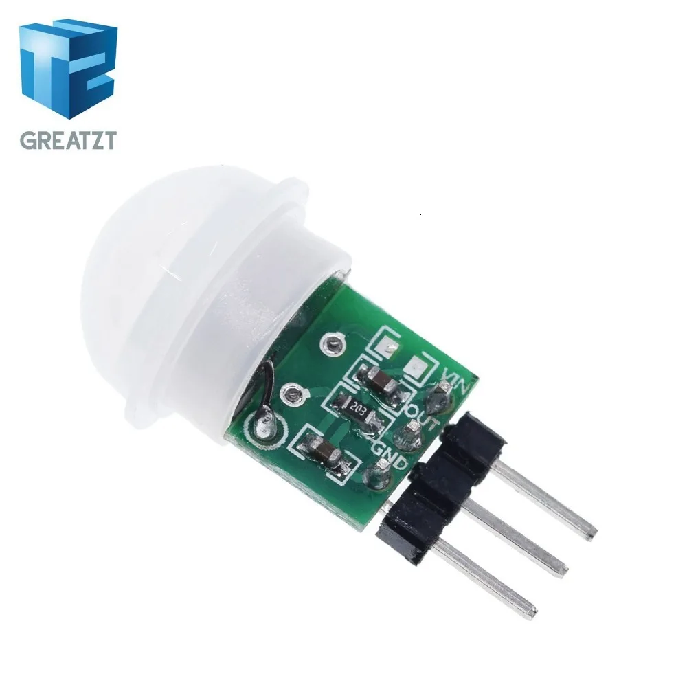 GREATZT Мини ИК-пироэлектрический инфракрасный PIR датчик движения человека автоматический детектор модуль AM312 Датчик постоянного тока от 2,7 до 12 В