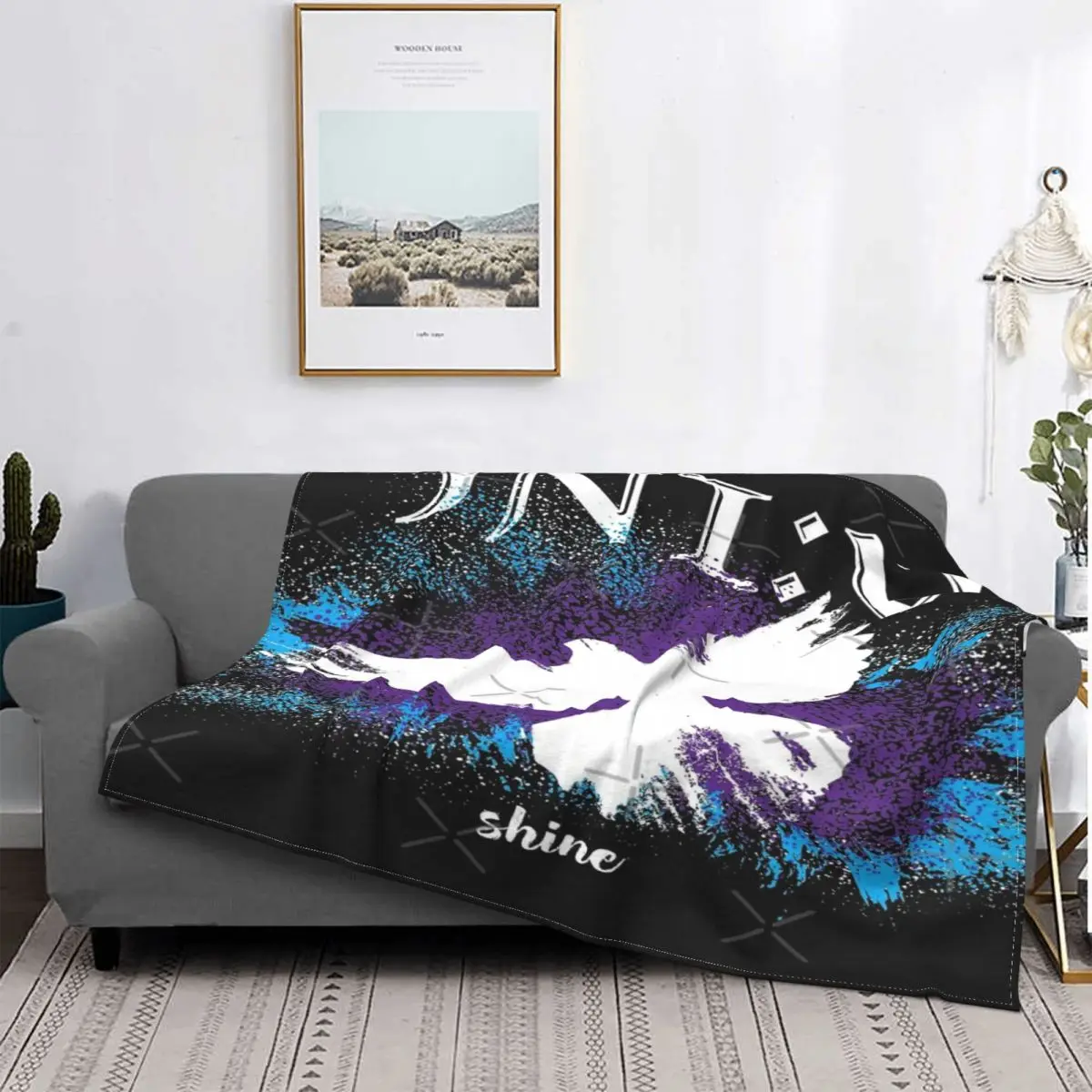 

Jniv-Manta inspiradora Shine Dove, para cama colcha, manta de muselina a cuadros para Baby, a cuadros y fundas de verano