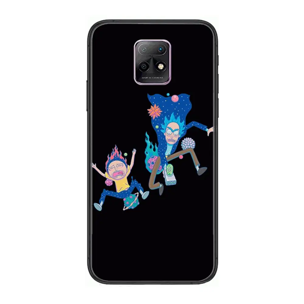 

Cute R-Rick Morty case Phone Case For XiaoMi Redmi 10X 9 8 7 6 5 A Pro S2 K20 T 5G Y1 Anime Black Cover Silicone Back Pretty
