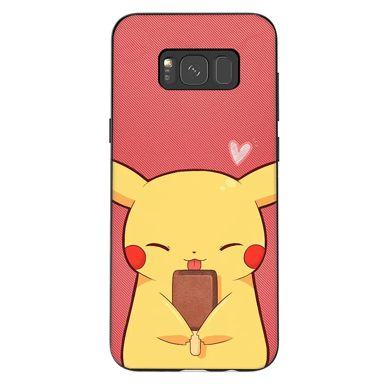Чехол для телефона для samsung J6 A70 A60 A50 A40 A20 A30 A10 A7 A6 A5 A3 A8 A9 крышка Пикачу