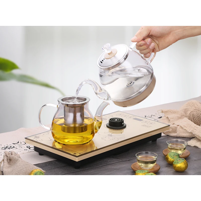 

Electric Kettle Household Automatic Bottom Water Kettle Water Injection Coffee Table Integrated Tea Set Induction Cooker