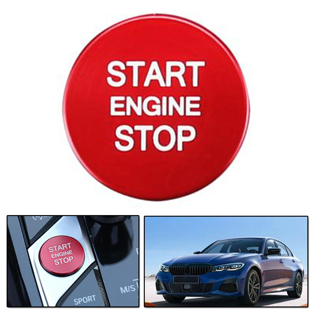 

Trim Button decoration 1 set Red Start Button Ignition Switch Decoration Hot