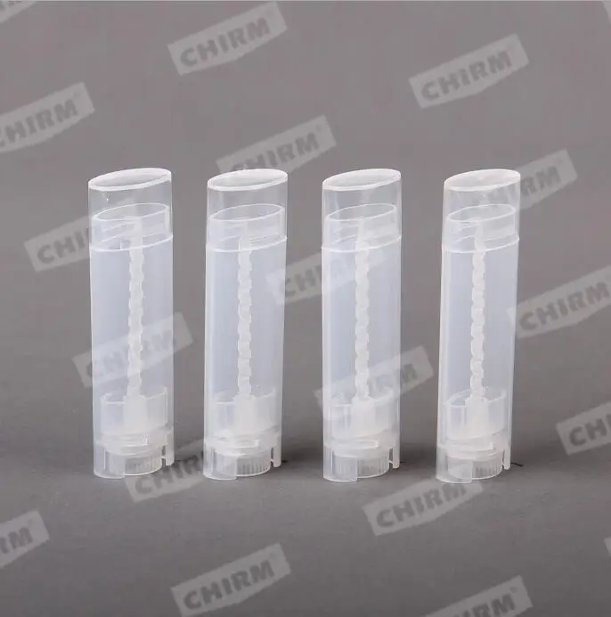 300 unids/lote de b&aacute;lsamo labial ovalado transparente, 4,5g, 0,15 oz, blanco y Mate, desodorante transparente, contenedor, barra giratoria, l&aacute;piz labial vac&iacute;o #36-0