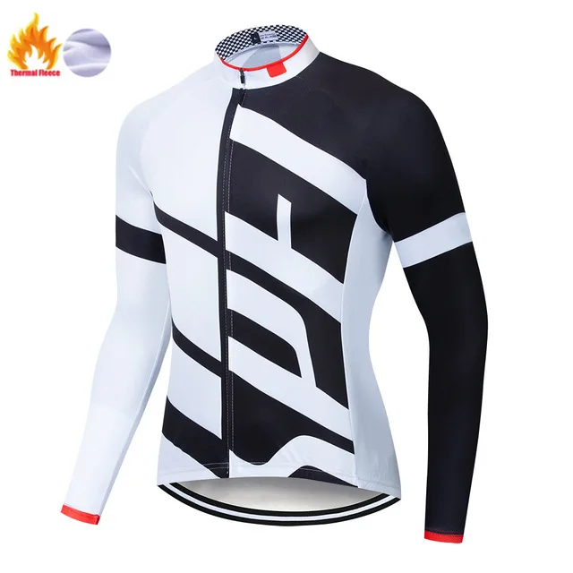 Зимняя Теплая Флисовая Мужская велосипедная майка Ropa camisa Ciclismo Bike bicicleta с длинным
