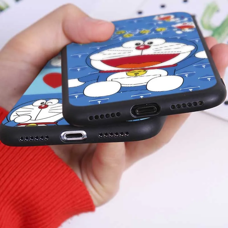 Cute cartoon Doraemon Phone Case For iPhone 11 Pro Max 2019 Soft silicone Cover |