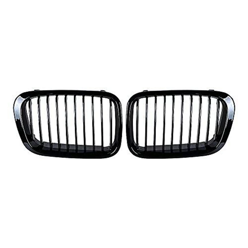 

Передние грили для почек, совместимые с BMW E46 3 серии 320I 325I 325Xi 323I 328I 330I 4D 4 двери 1998-2001 глянцевый черный 51138208489 5