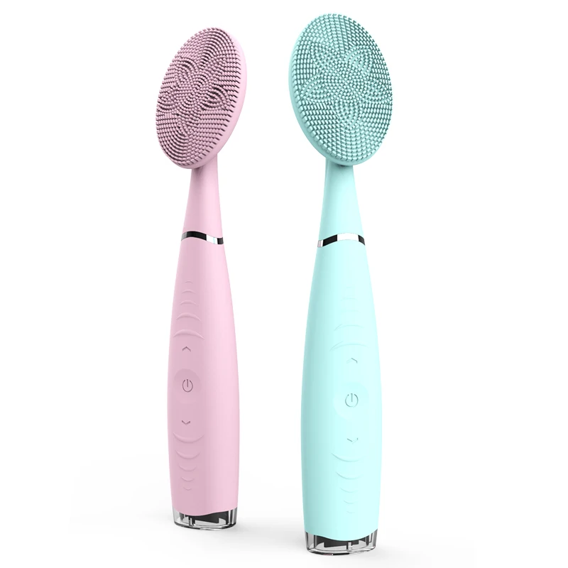 

Sonic Handheld Facial Cleansing Brush Soft Silicone Waterproof Face Cleanser Rechargeable massager Skin Exfoliation Deep Clean