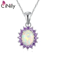 cinily oval shape opal pendant silver plated mystery stone fashion jewelry pendant for women jewelry pendants gift wholesale