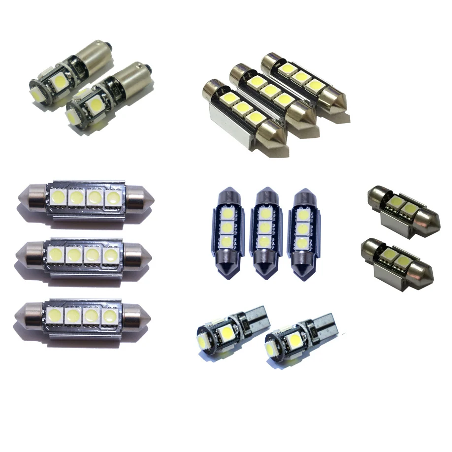 15 шт. Белый светодиодный Внутреннее освещение лампы купольная лампа номерной