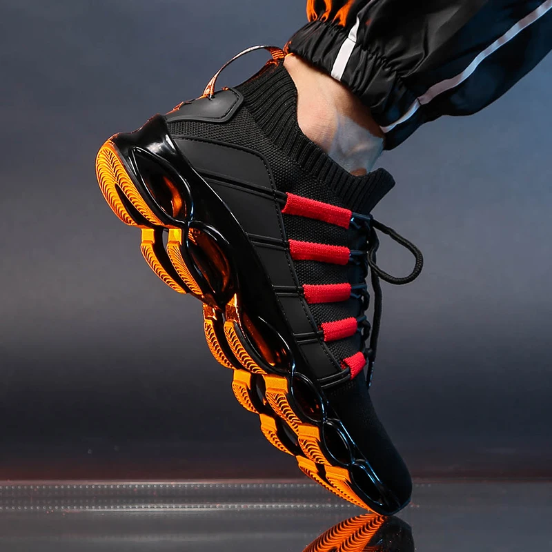 

2021 New Arrive Spring Men's Shoes For Men Sports Sneakers Leisure Shock Absorption Marathon Running Full Palm Air Cushion Tenis
