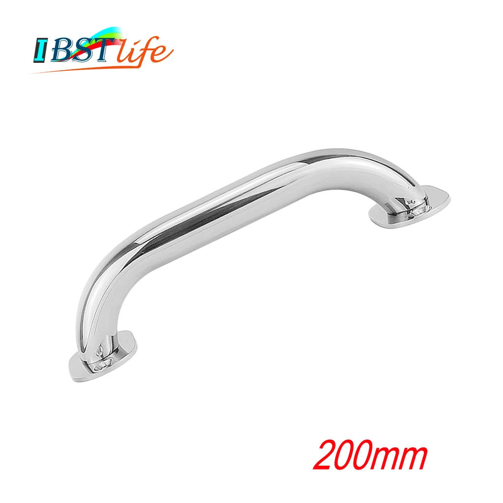 

200mm Marine Grade 316 Stainless Steel Grab Handle Door Handrail Grip Rail Grab Bar Handle Boat Hatch Yacht Marine Bathroom