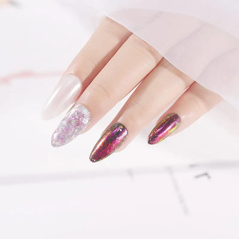 6 коробок/набор волшебная пудра для ногтей зеркальные эффекты Сияющие ногти