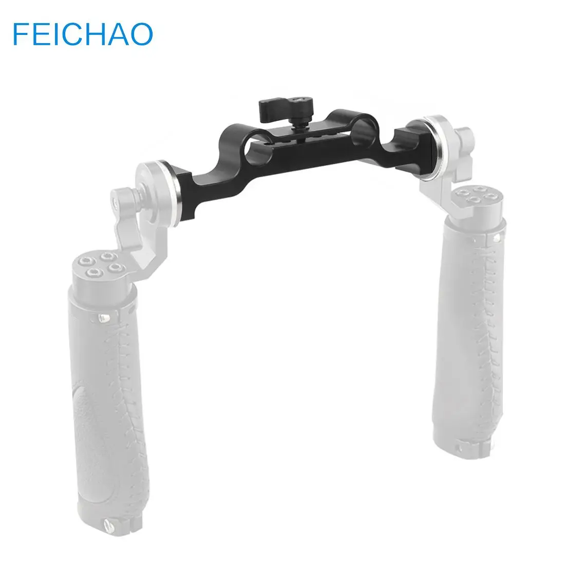 Алюминиевый двойной 15 миллиметровый стержневой зажим с адаптером для крепления