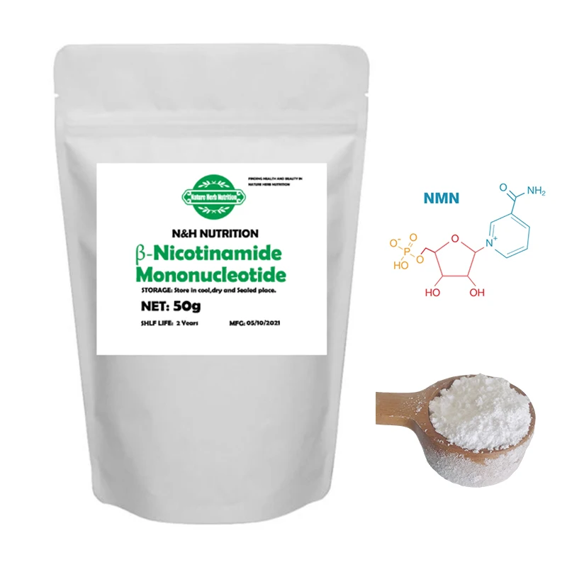 

Pure 99% β-Nicotinamide Mononucleotide NMN Powder W-NMN NAD+ Precursor Synthesis.Nutrition Skin Care Raw Material Anti-Aging