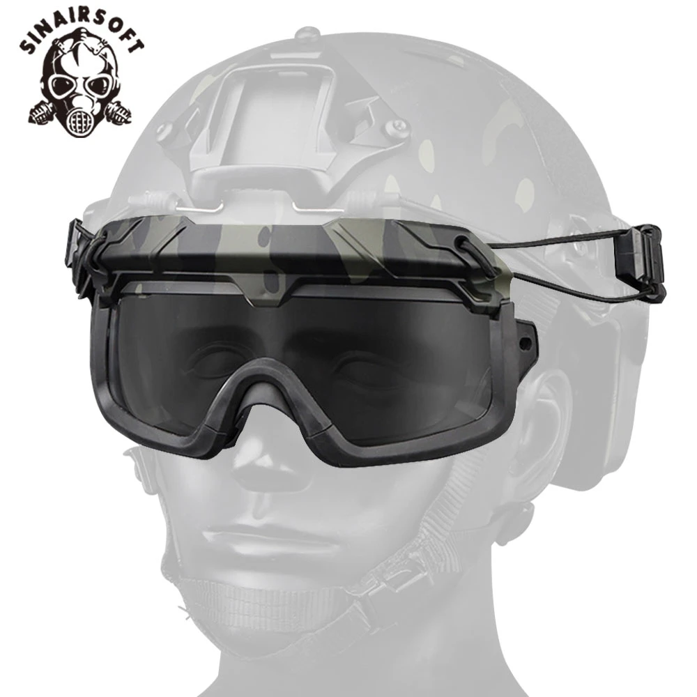 

Tactical Helmet Anti-fog Eyewears Transparent Goggles For Hiking Airsoft Hunting Paintball Shooting Accessories