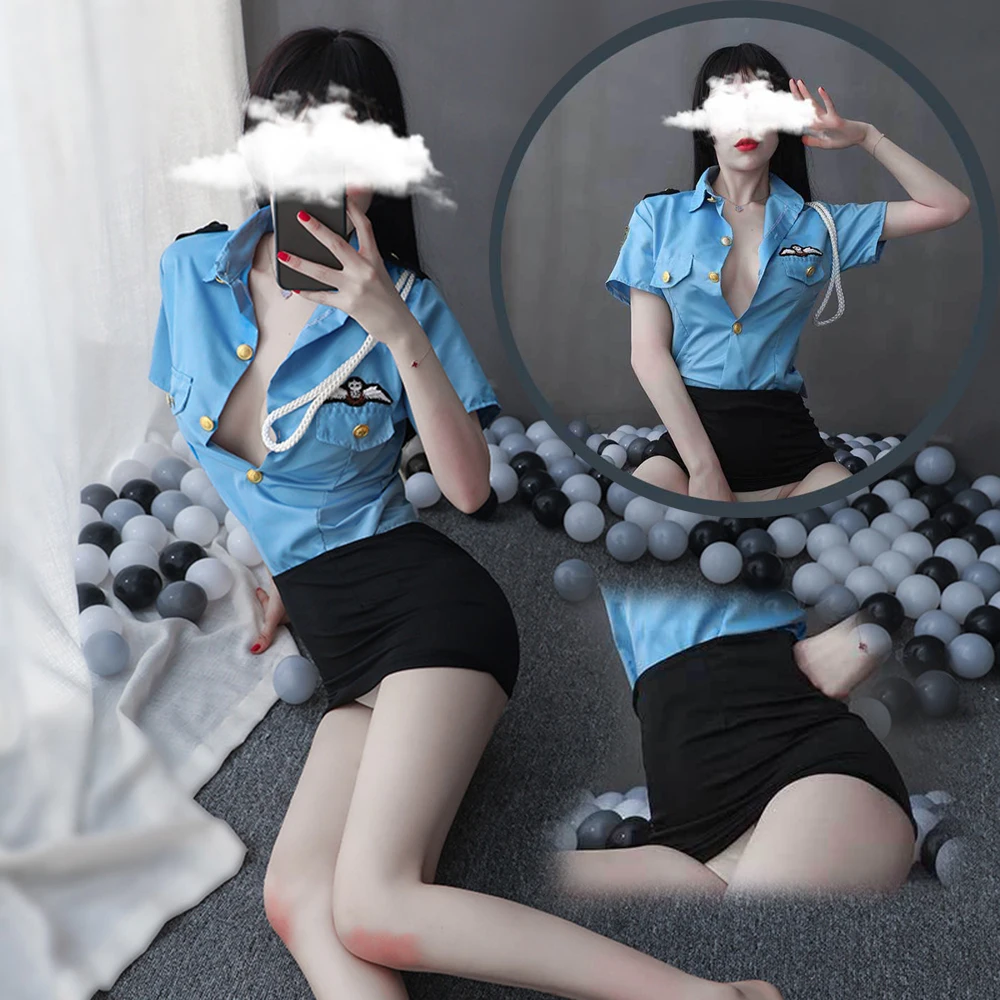 Сексуальная юбка сексуальная униформа полицейской соблазнительная