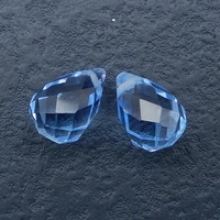 charms jewelry women earrings light blue jewelry gift gem customizedbirthday gift blue aquamarine earring beads14x10mm3 7g