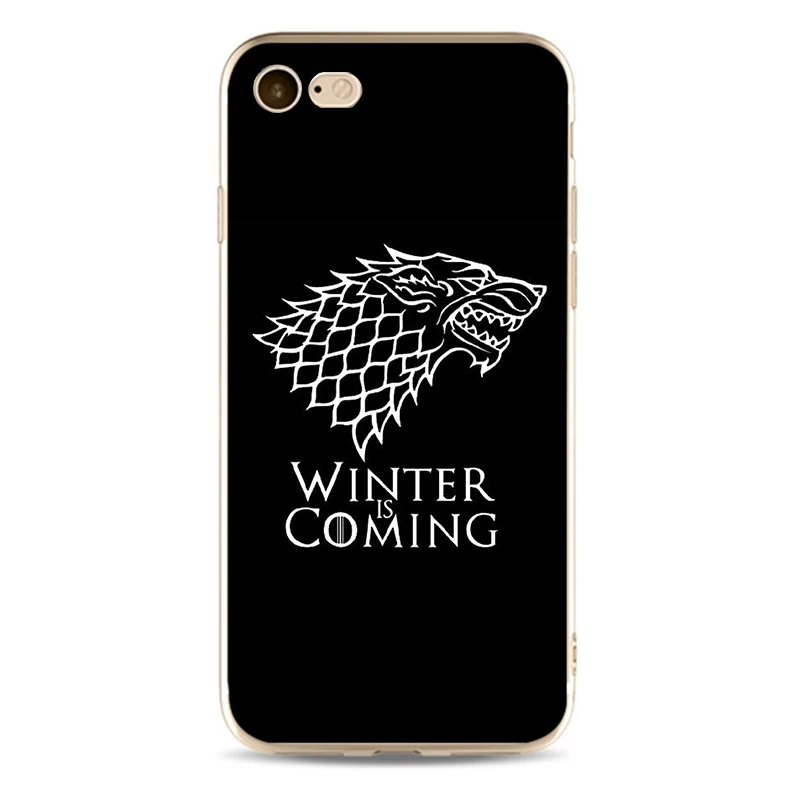 Чехол для телефона из мягкого силикона 2018 с логотипом игры престолов Старка