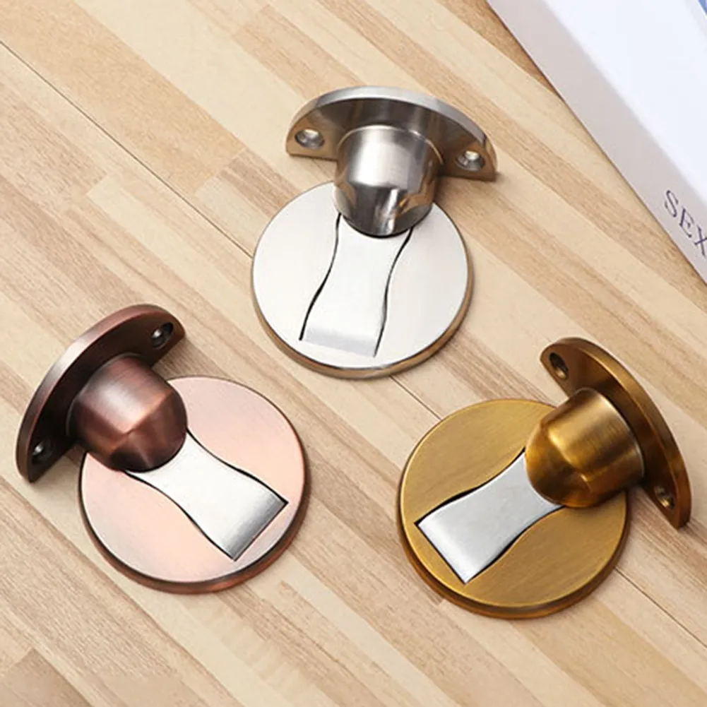 

1PC Magnetic Door Stops Stopper Concealed Door Holders Impact Anti-collision Door Top Buckle Ground Suction Stopper