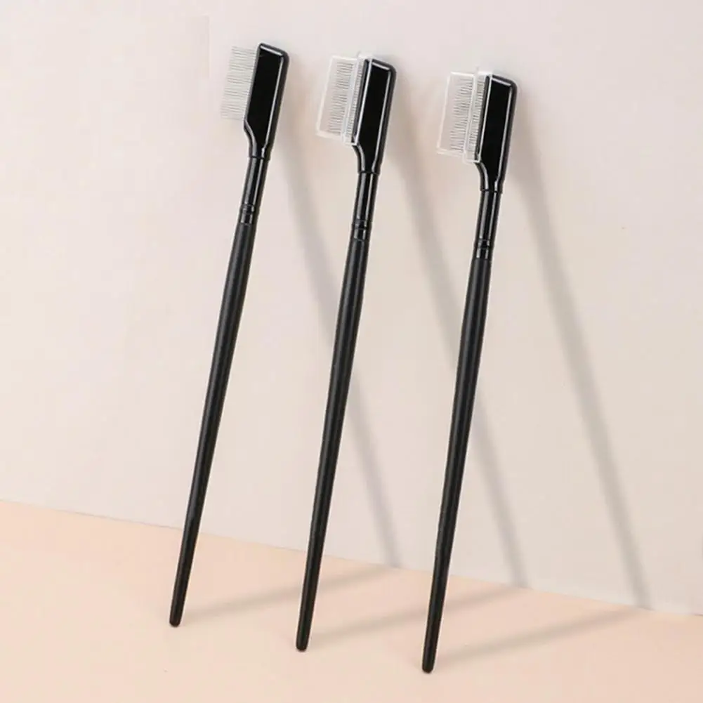 

Eyelash Comb Anti-oxidation Separate Eyelashes Makeup Supplies Eyelash Grooming Brushes with Metal Teeth for Eye Makeup