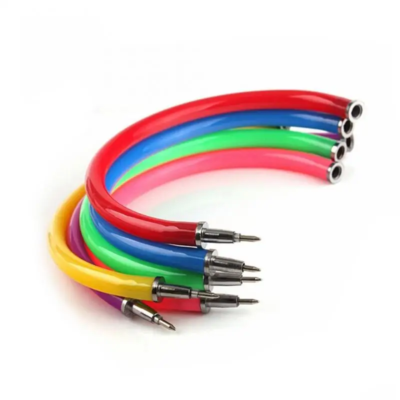 

High Quality Flexible Ballpoint Pen Batch Arbitrarily Bent Bracelet Ballpoint Pen Office Children Gift Student Stationery