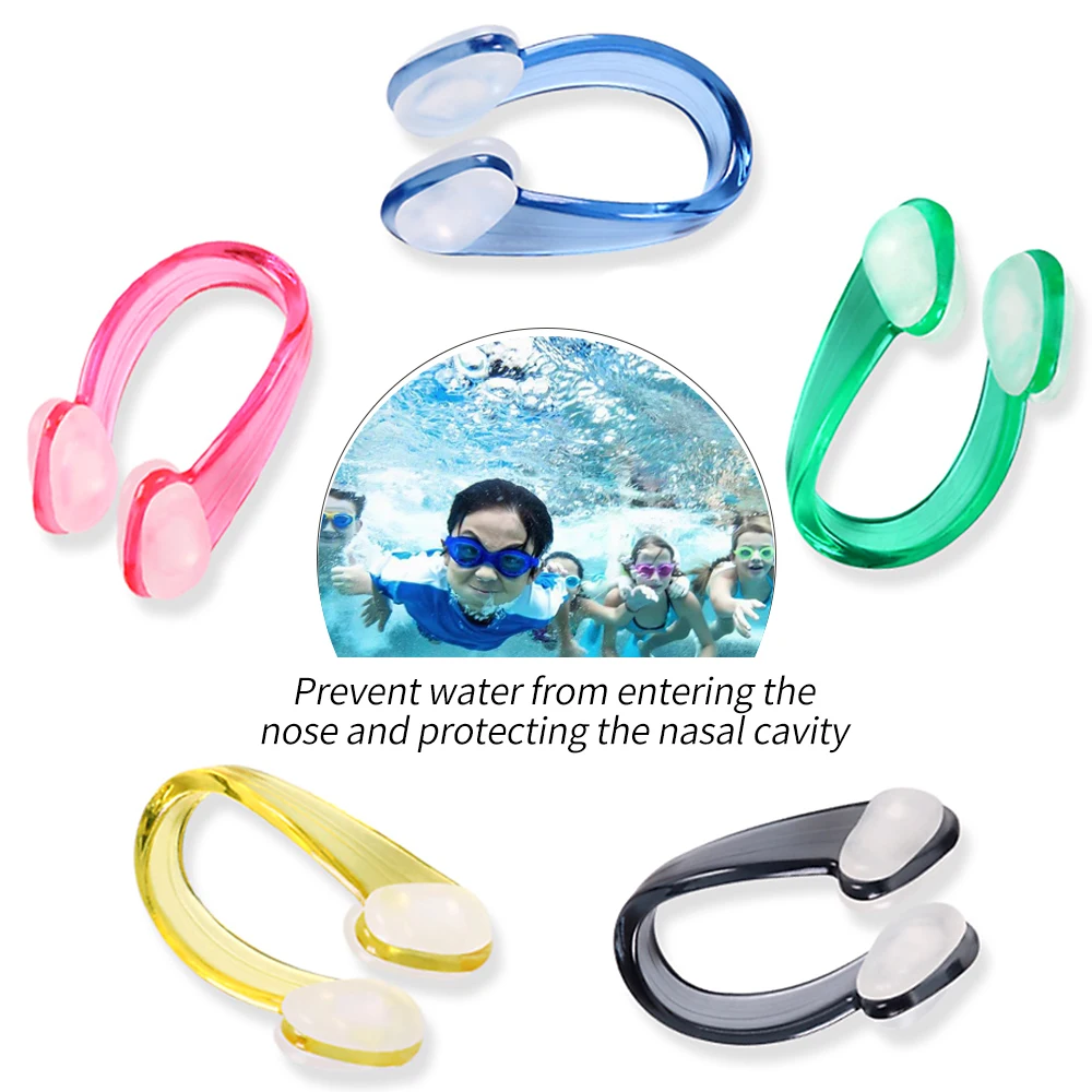 

1 Pcs Swimming Nose Clips Set Soft Silicone Swimmer Unisex Nose Clip Earbuds Set Small Size FOR Adult Children Sports Pool Tools