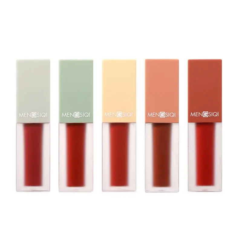 Бархатный туманный глянцевый матовый стойкий Макияж для губ блеск пять палочек